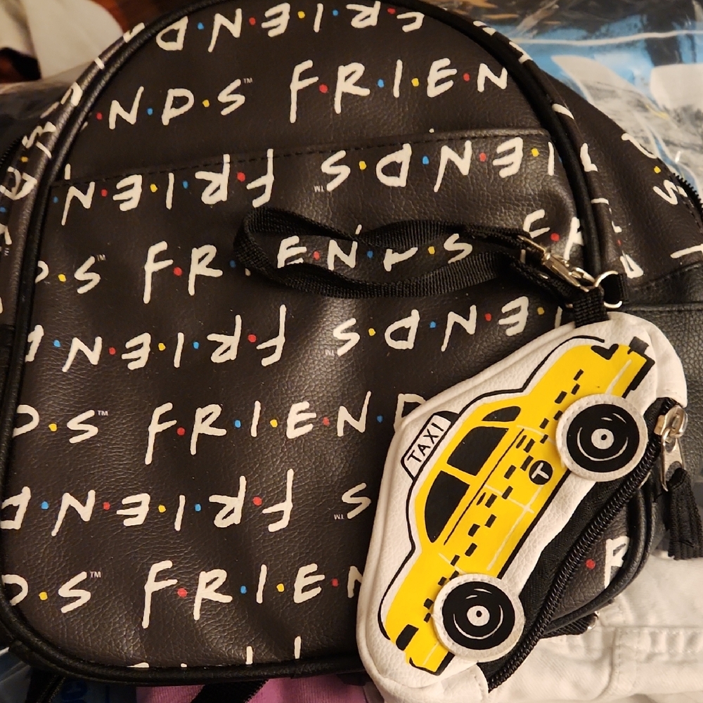 FRIENDS Black Mini Bag with Yellow Taxi Design
